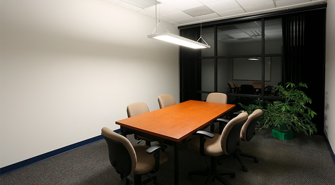office ceiling panel lights