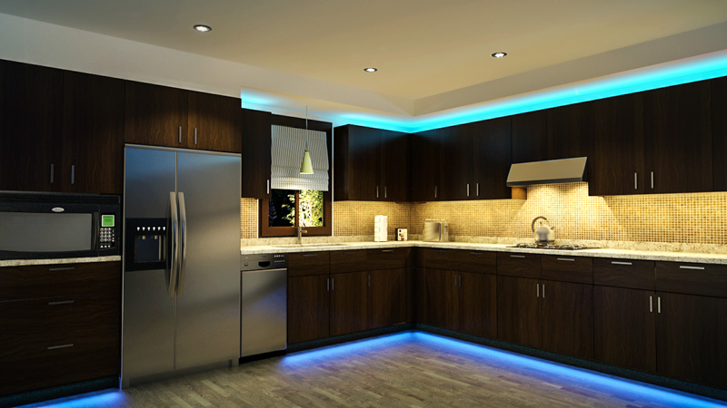  led lighting under kitchen cabinets