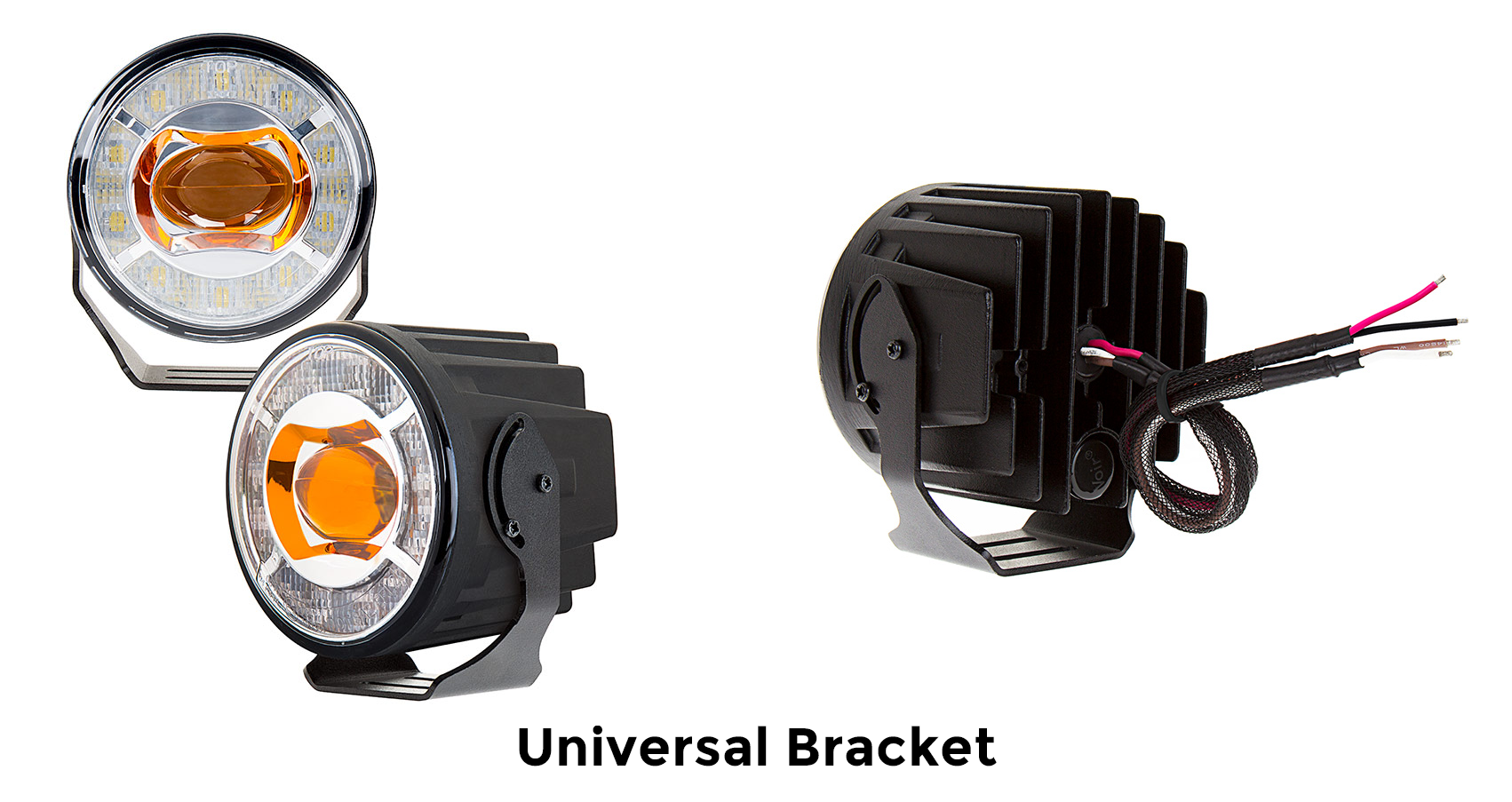 Projector Led Fog Lights With Built In Halo Daytime Running Lights Super Bright Leds