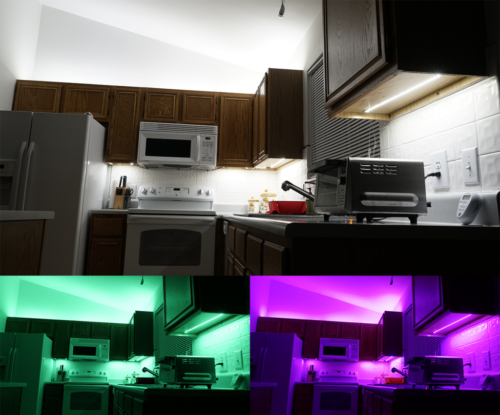 kitchen undercounter led light turn on by themselves