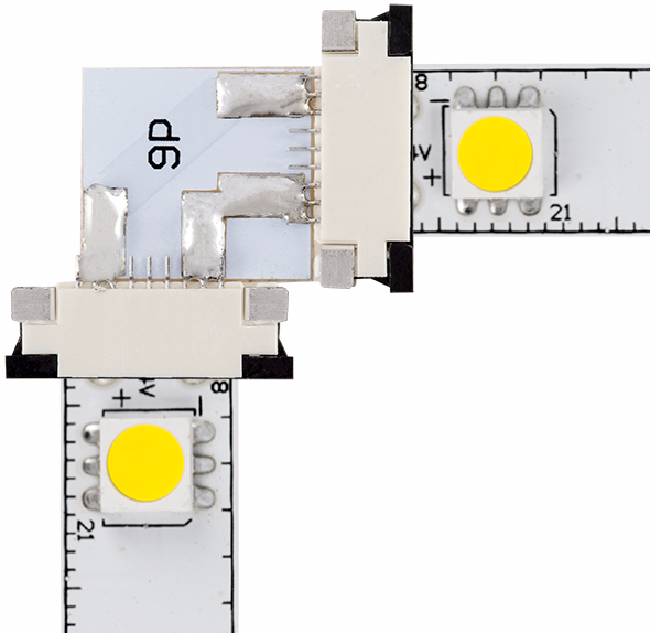 LED strip lights - 90 degree corner connector