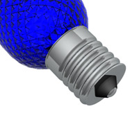 light bulb base types - E17 bulb base - screw base