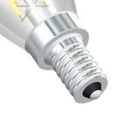 light bulb base types - E12 bulb base - screw base