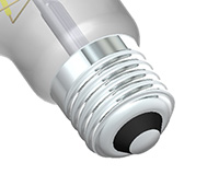 light bulb base types - E27 and E26 bulb base - screw base