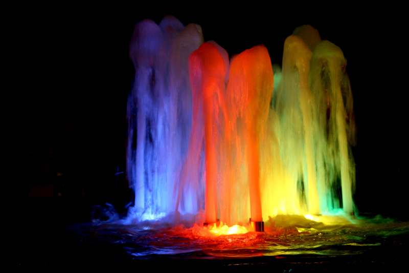 LED restaurant lighting - LED fountain lights