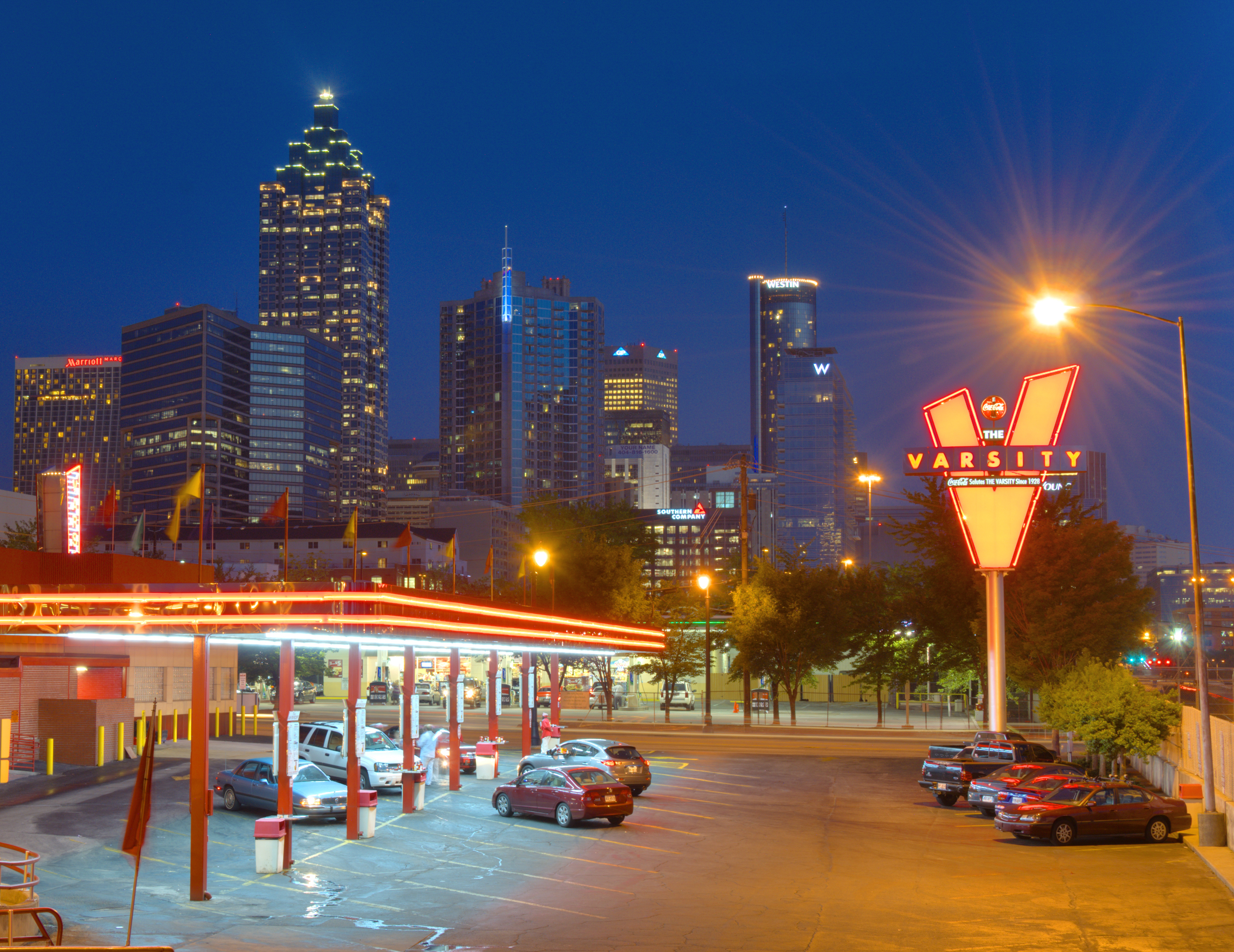 LED restaurant lighting - LED neon rope lights on canopy