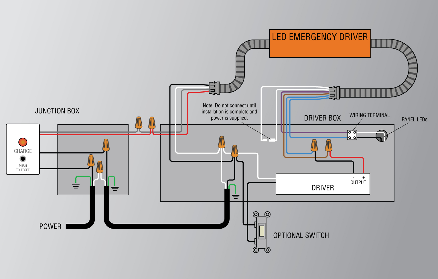 emergency led driver wiring diagram