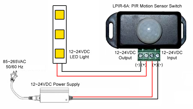 Motion Sensor Light Switch Wiring Diagram Small Pir