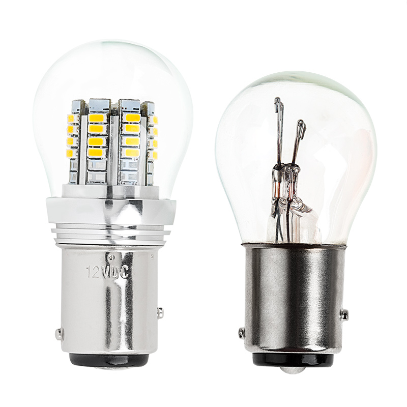 1157 LED Bulb w/ Stock Cover - Dual Function 36 SMD LED Tower - BAY15D ...