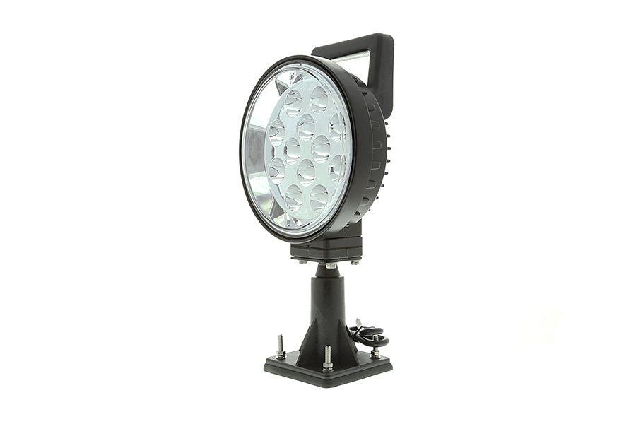 6" Round 12W Heavy Duty High Powered LED Aimable Work Light with Handle
