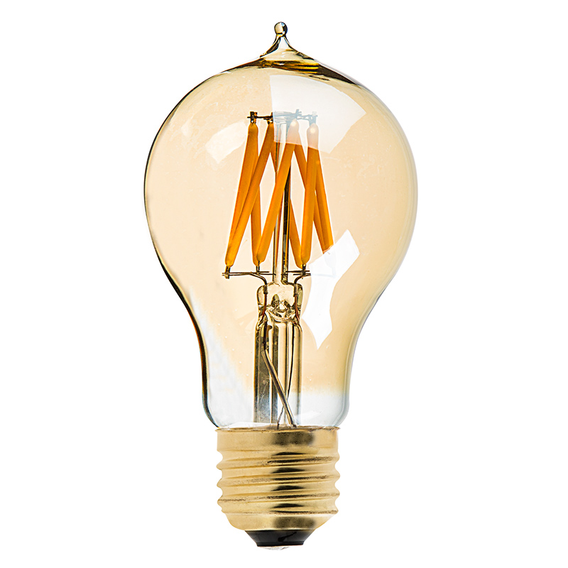 LOT 4 Edison Globe Light Bulbs 60watt Spiral Filament Vintage Reproduction A19 