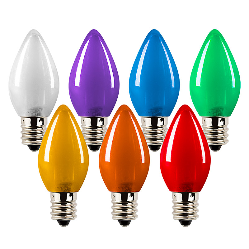 LED C7 Light BULB Smooth CHRISTMAS Replacement NEW Slow PHASING Color Changing 