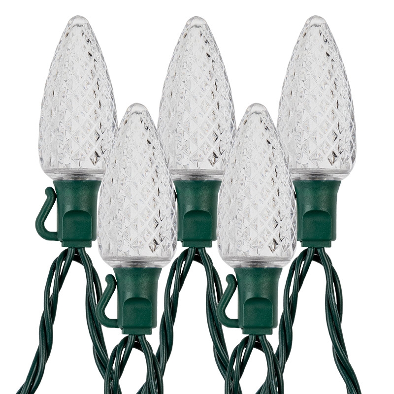 25 Ft C9 Christmas Light Stringer Indoor Outdoor Lighting Patio-25 Sockets