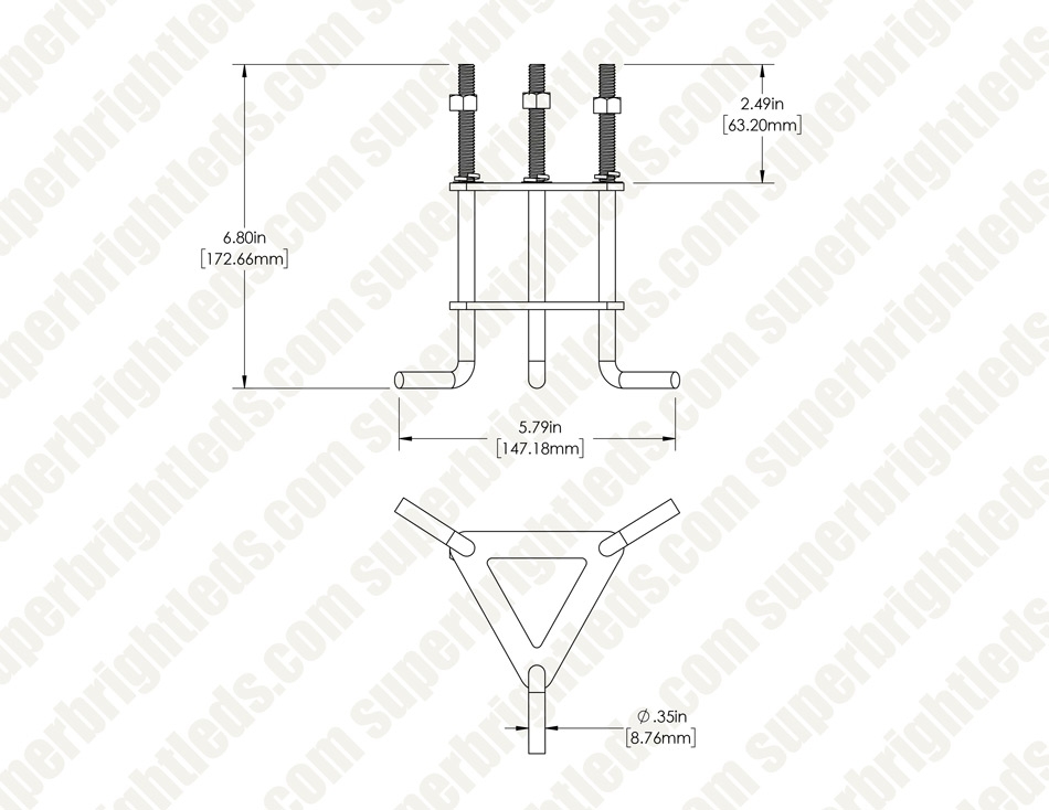 Concrete Anchor Mounting Bracket for New Pour Installations for BLR