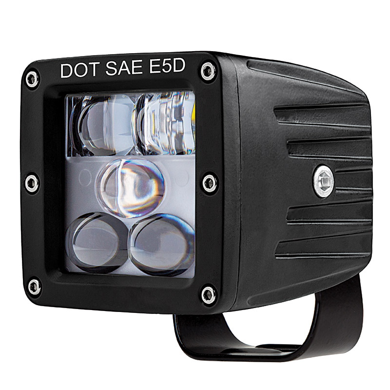 LED Fog Light 3" Square 13W 1,700 Lumens Auxiliary Driving