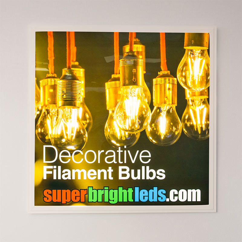 UltraThin LED Light Box Panels w/ CustomPrinted Luxart® Diffuser