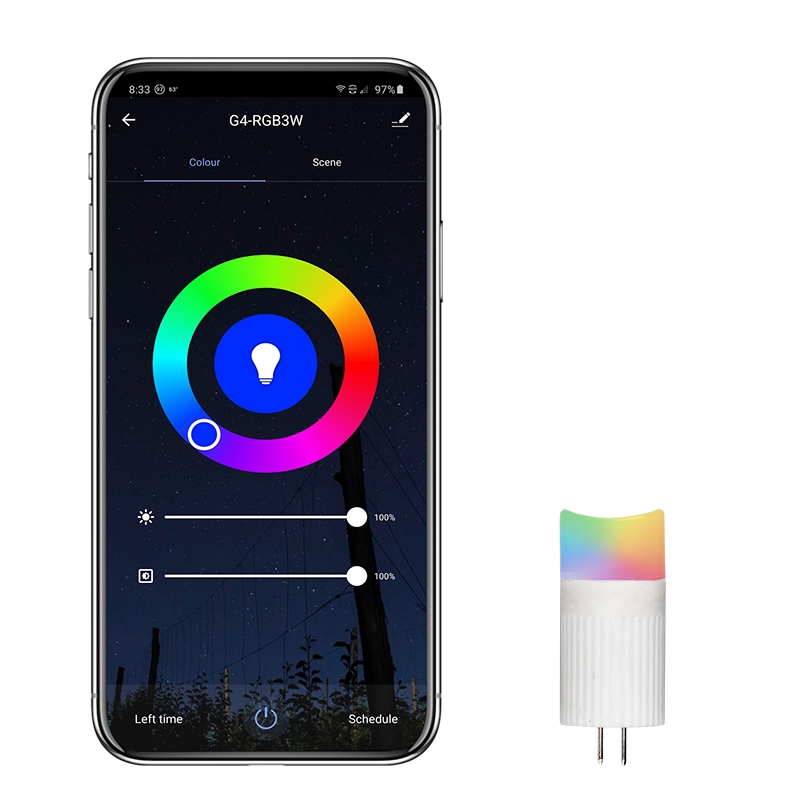 G4 LED Smart Bi-Pin Bulb - Color Changing - Hubless Smartphone Compatible Bright LEDs