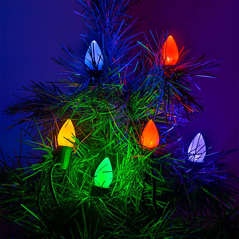 Ceramic Christmas Tree Replacement Light Bulbs Vintage Ceramic 