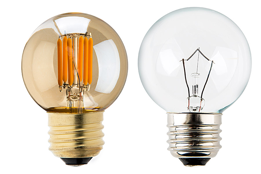 G16.5 LED Bulb - Gold Tint LED Filament Bulb - 40W Equivalent ...