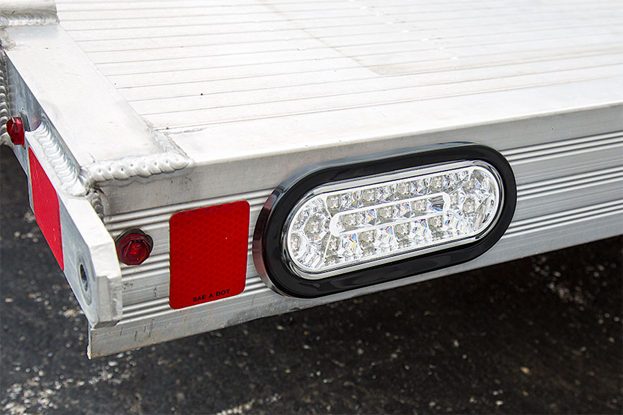 w/Grommet Mount 2 x 6" Oval 6 LED Stop Turn Tail Brake Lights Trailer Truck Boat 