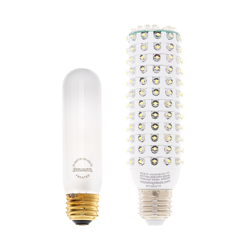 T10 LED Bulb, 168 LED Corn Light - 8 Watt - 40 Watt Equivalent - 540