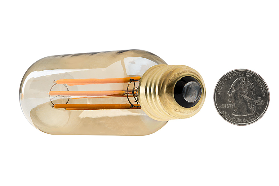 T14 LED Filament Bulb 60W Equivalent Vintage Light Bulb w/ Gold Tint Radio Style Dimmable