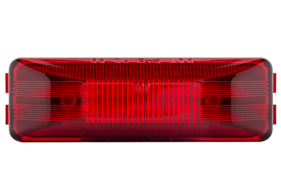 325R/10# LED rectangulaire 3x2 rouge 10pcs Rectangular LED red  F-S