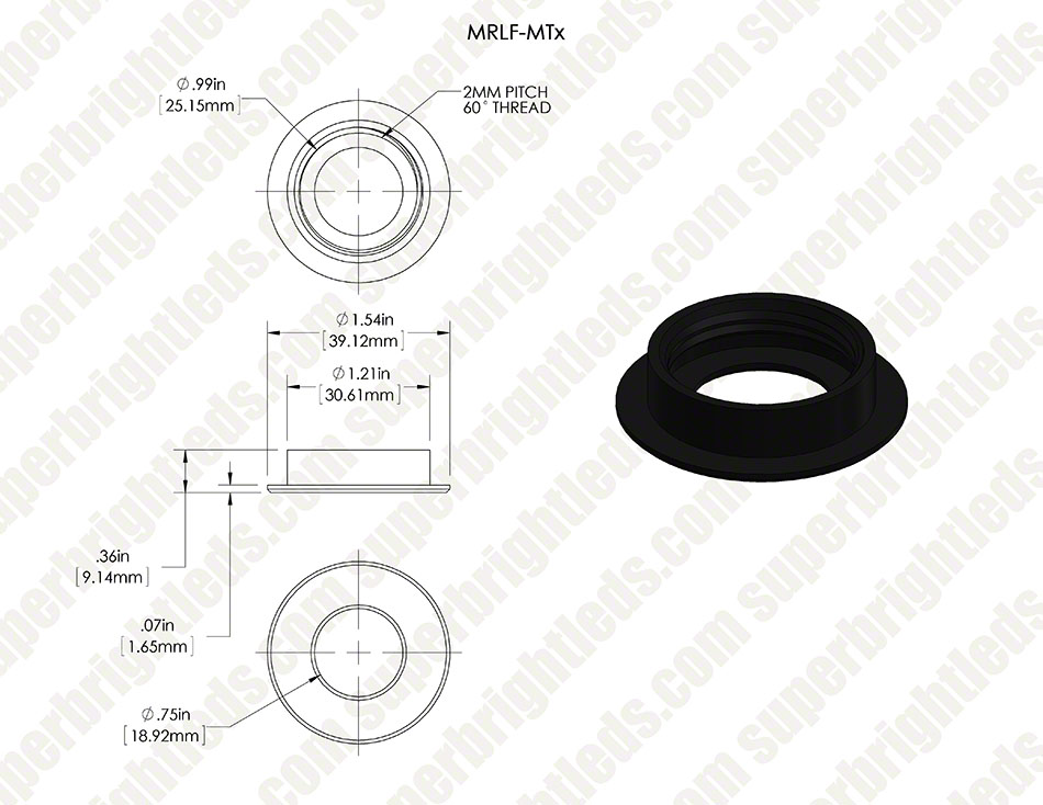 Face Plate for LED Step Light - Round or Square