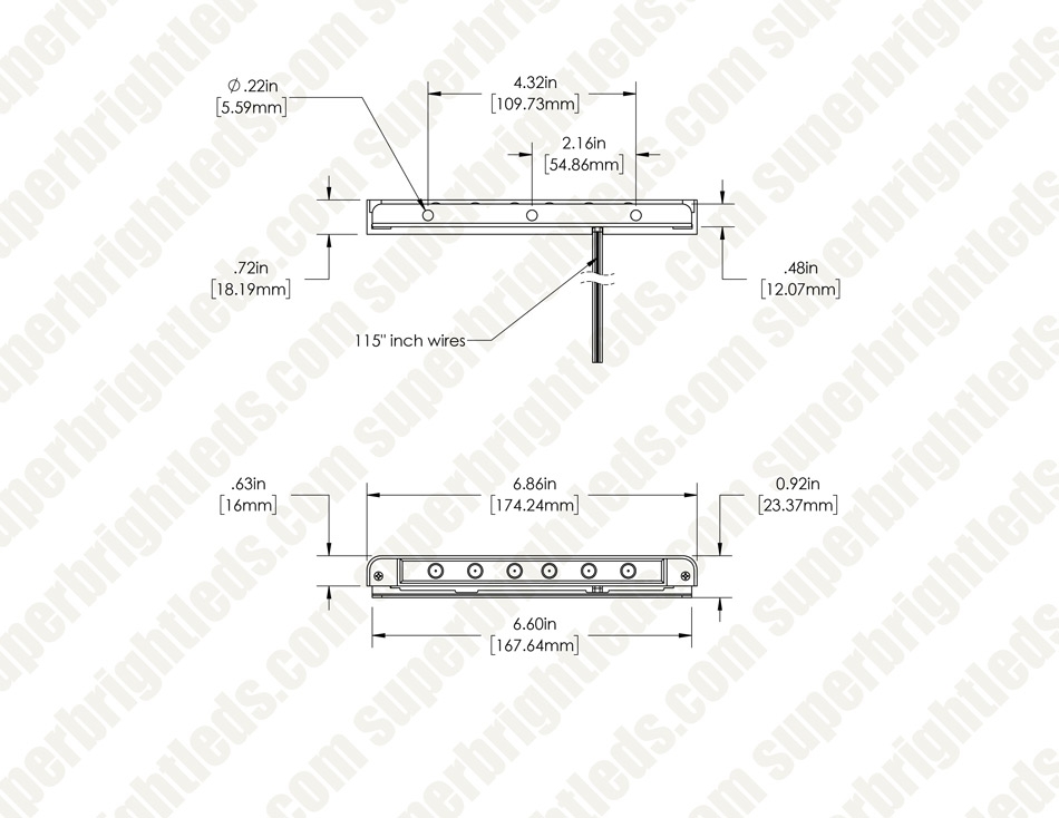 7” LED Hardscape Light - Deck / Step and Retaining Wall Light - 150 Lumens - 2700K