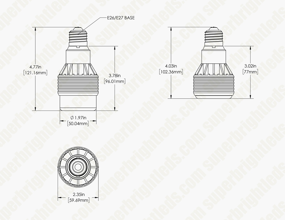 12W PAR20 - Selectable Beam Angle - LED Light Bulb - 39W Equivalent - Black - 630 Lumens