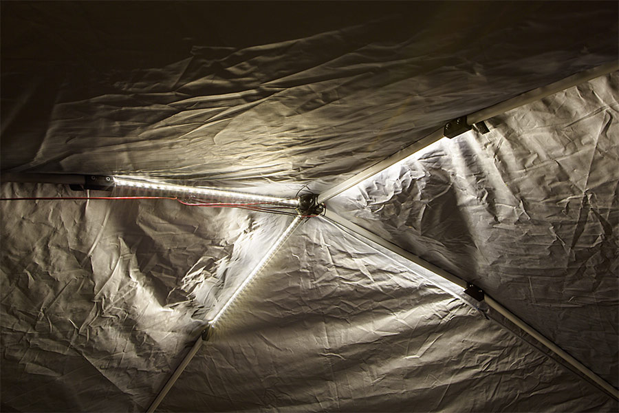led light tent