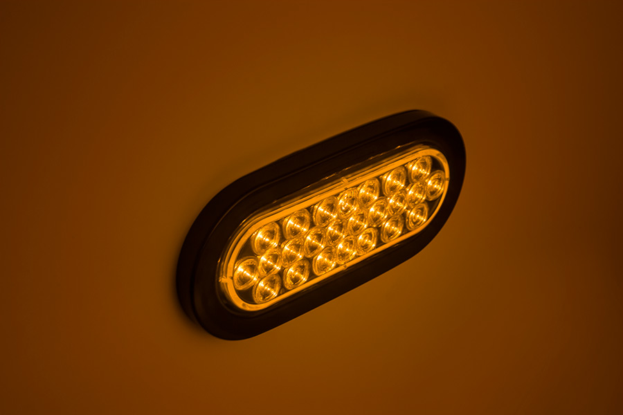 Oval LED Strobe Truck and Trailer Lights 6” LED Lights w/ BuiltIn