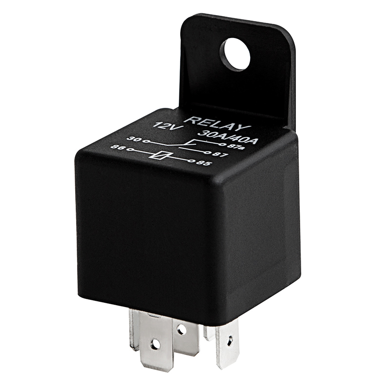 12V 4 Pin 30A Fused Relay With Bracket 12 Volt Normally Open On/Off Hg