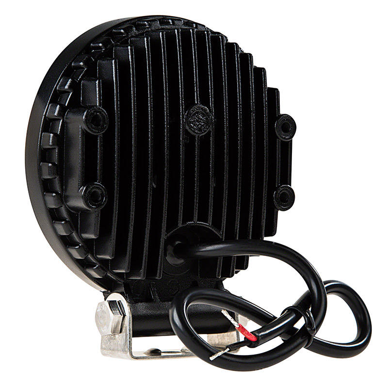 Round Amber LED Vehicle Strobe Light w/ BuiltIn Controller 18 Watt