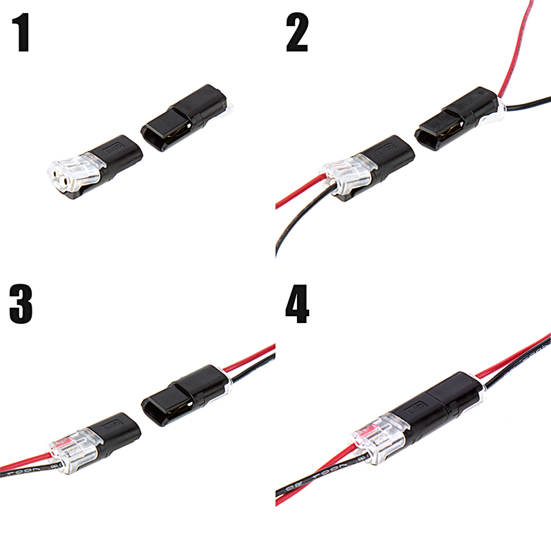 22 18 AWG Wire Splice Quick Connectors Dual Conductor Terminal Splice 