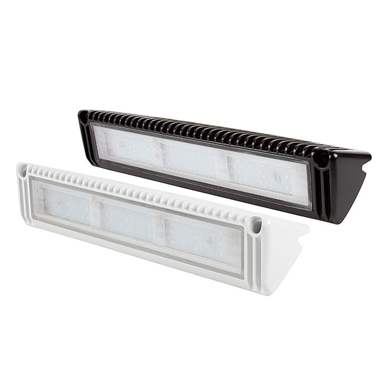 12V Lighting Fixture LED RV Exterior Porch Utility Light Clear Lens 2000 Lumen B 