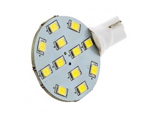 921 LED Bulb, 12 LED Disc Type Wedge Base LED Bulb