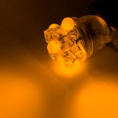 194 LED Landscape Light Bulb - 5 LED - Miniature Wedge Retrofit - 30 Lumens - Amber