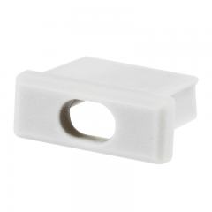 MICRO-ALU End Cap White with Hole