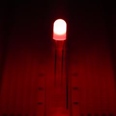 5mm Red Through Hole LED - 625 nm - T1 3/4 LED w/ 360 Degree Viewing Angle