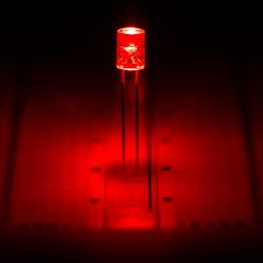 5mm Red LED - 625 nm - T1 3/4 LED w/ 120 Degree Viewing Angle