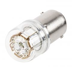 67 LED Light Bulb - (12) SMD LED Tower - BA15S Base - Red
