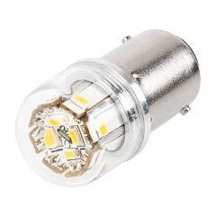 67 LED Light Bulb - (12) SMD LED Tower - BA15S Base - Amber