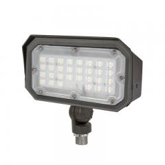 30W LED Flood Light with Knuckle Mount - 100W Metal Halide Equivalent - 3,600 Lumens - 5000K
