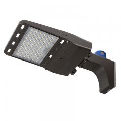 150W LED Parking Lot Light with Optional Photocell - Fixed Arm Mount - 21,000 Lumens - 400W MH Equivalent - 5000K