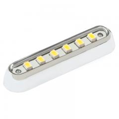 Miniature Rectangle LED Accent Light - Chrome - 24 Lumens