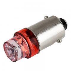 BA9s LED Bulb - 1 LED - BA9s Bulb - Red 120 Degree 12V