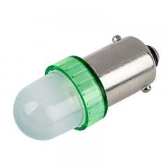 BA9s LED Landscape Light Bulb - 1 LED - BA9s Retrofit - 5 Lumens - Green 180 Degree 12VAC/DC