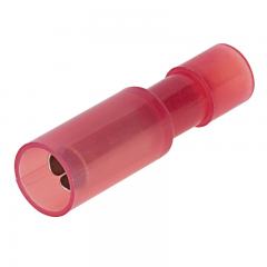 22-18 AWG Female Bullet Connector - Insulated Quick-Connect Crimp Terminal