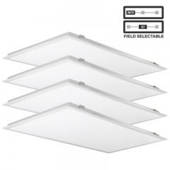 2x4 LED Backlit Light Panel 4 Pack - Selectable CCT 3500K / 4000K / 5000K - Selectable Wattage 30W / 40W / 50W